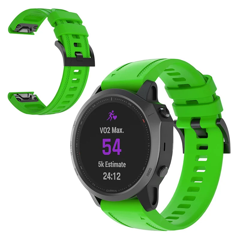 Sehr gepflegt Garmin Fenix 6S Silikon / TPU armband