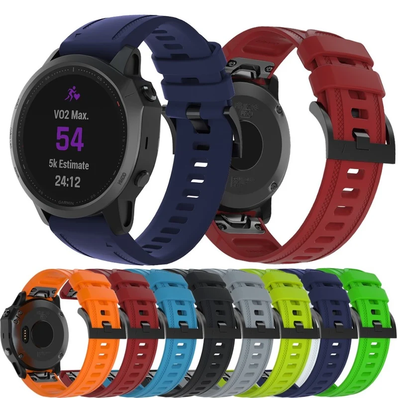 Sehr gepflegt Garmin Fenix 6S Silikon / TPU armband