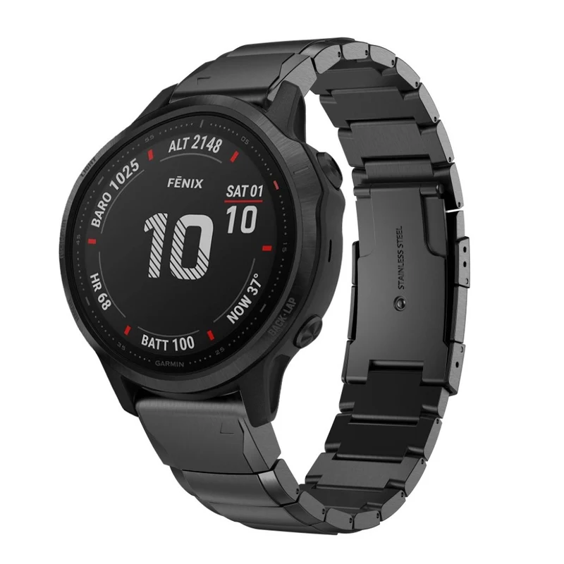 Absolut elegant Garmin Fenix 6S Metall armband