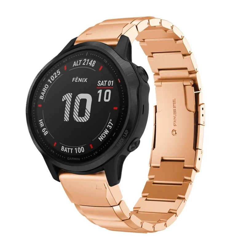 Absolut elegant Garmin Fenix 6S Metall armband