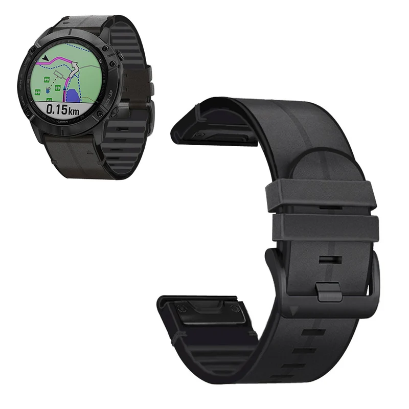 Cool Universell Garmin Kunstleder und Silikon / TPU armband