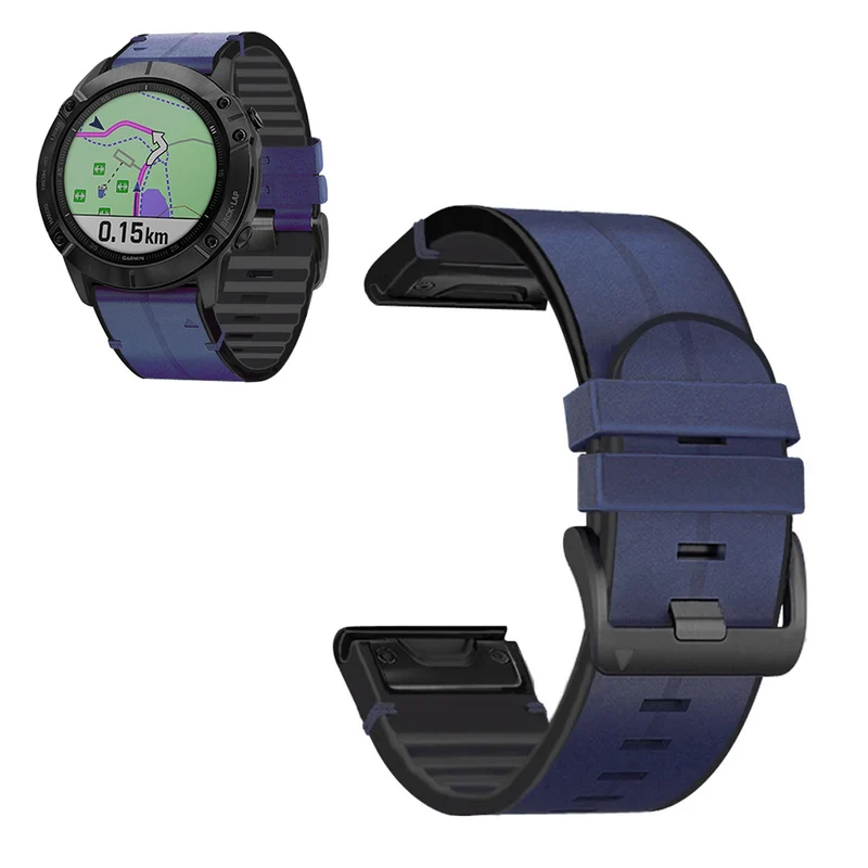 Cool Universell Garmin Kunstleder und Silikon / TPU armband
