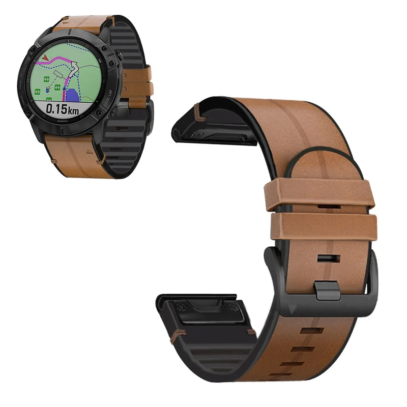 Cool Universell Garmin Kunstleder und Silikon / TPU armband