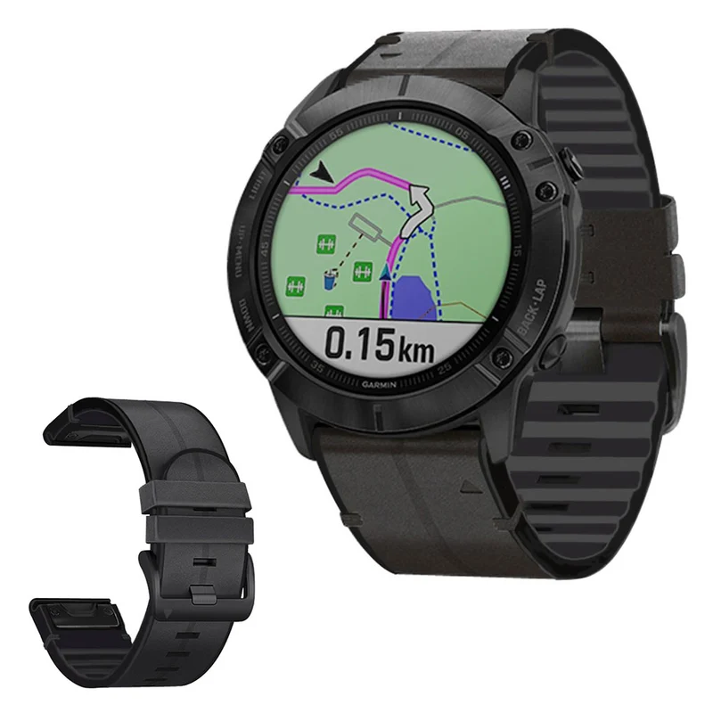 Universell Garmin Echtes Leder und Silikon / TPU armband