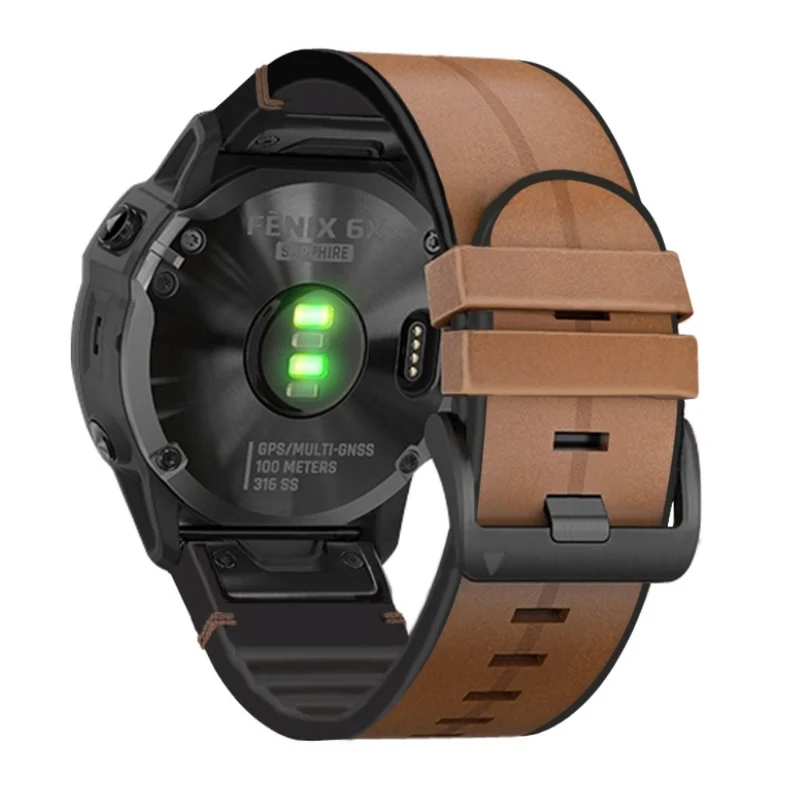 Universell Garmin Echtes Leder und Silikon / TPU armband