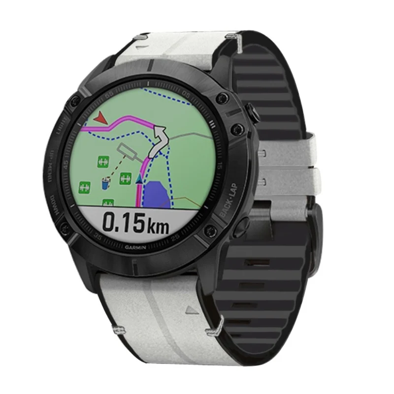 Universell Garmin Echtes Leder und Silikon / TPU armband