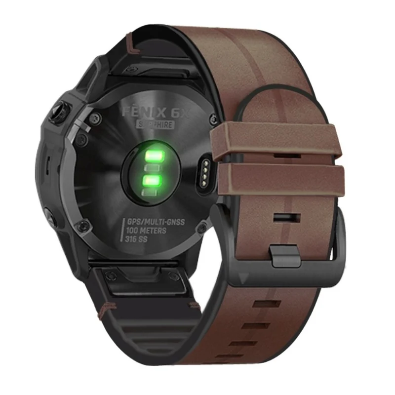 Universell Garmin Echtes Leder und Silikon / TPU armband