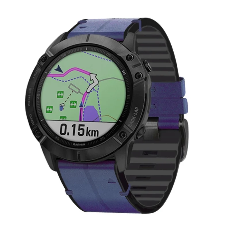 Universell Garmin Echtes Leder und Silikon / TPU armband