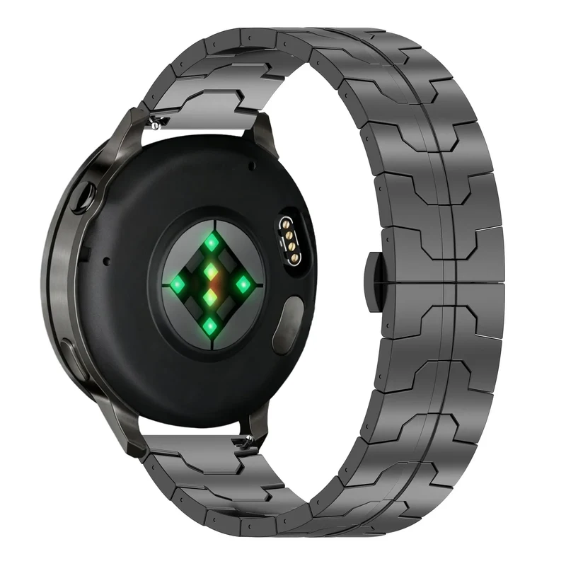 Bandz Garmin Venu 4 - 45mm Stahlarmband 'Iron' (Schwarz)