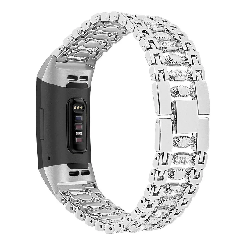Absolut schön Fitbit Charge 3 Metall und Strass armband