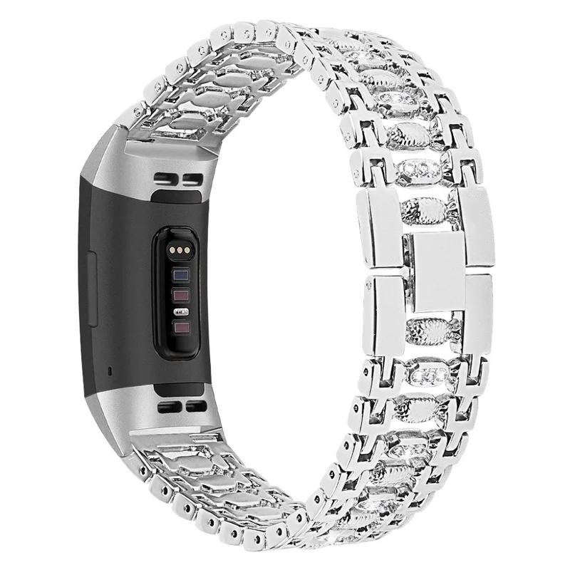 Absolut schön Fitbit Charge 3 Metall und Strass armband