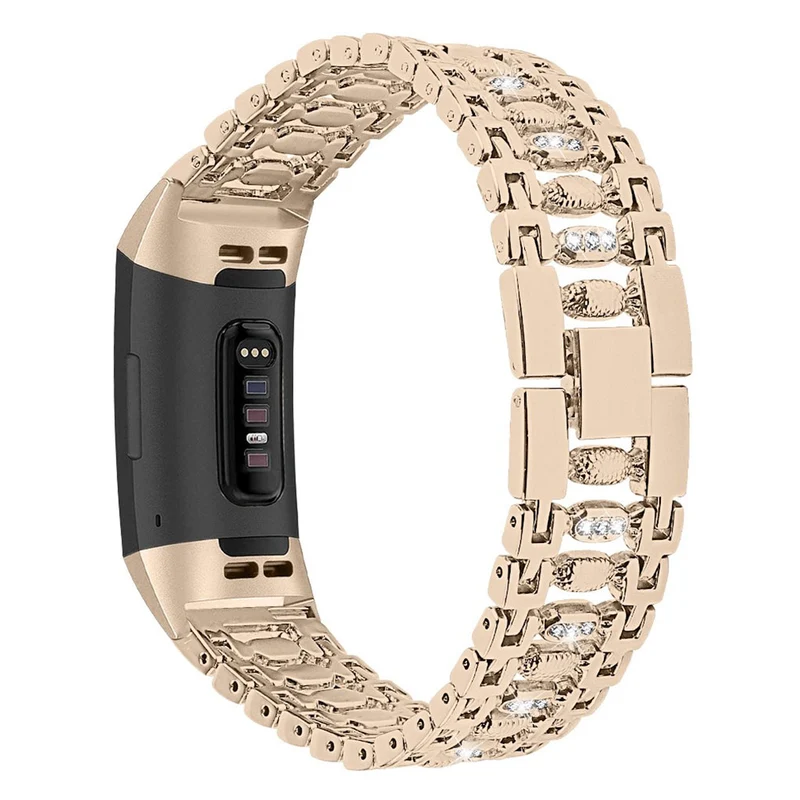 Absolut schön Fitbit Charge 3 Metall und Strass armband