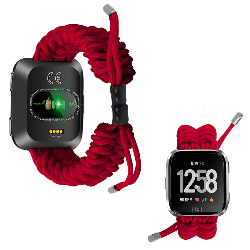 Auffallend modisch Fitbit Versa Textil / Nylon armband