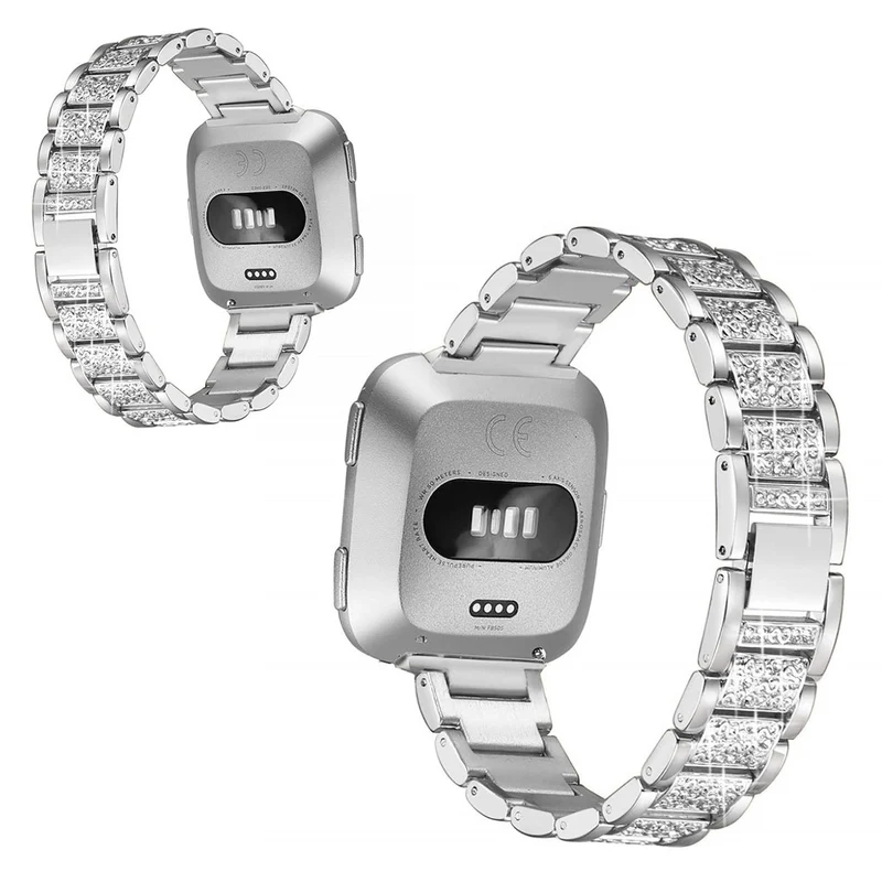 Absolut süß Fitbit Versa Metall und Strass armband