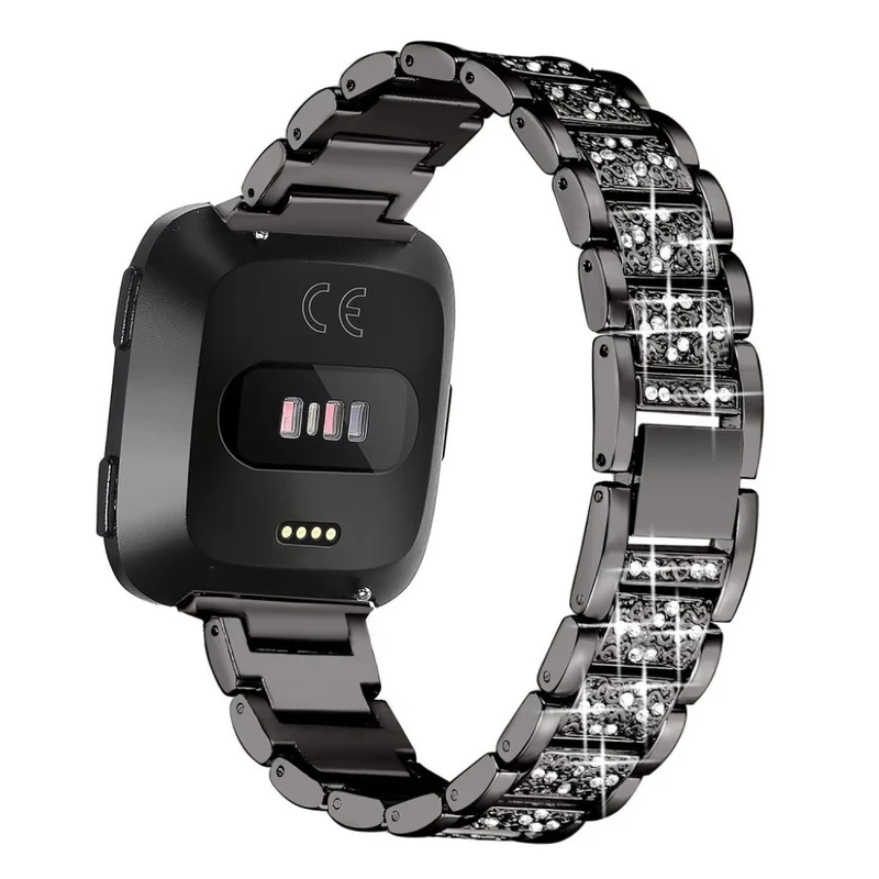 Absolut süß Fitbit Versa Metall und Strass armband