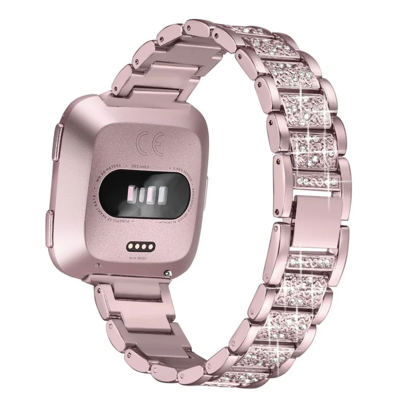 Absolut süß Fitbit Versa Metall und Strass armband