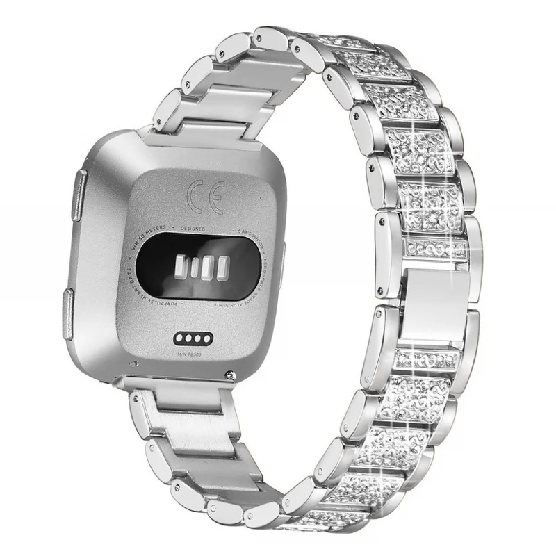 Absolut süß Fitbit Versa Metall und Strass armband