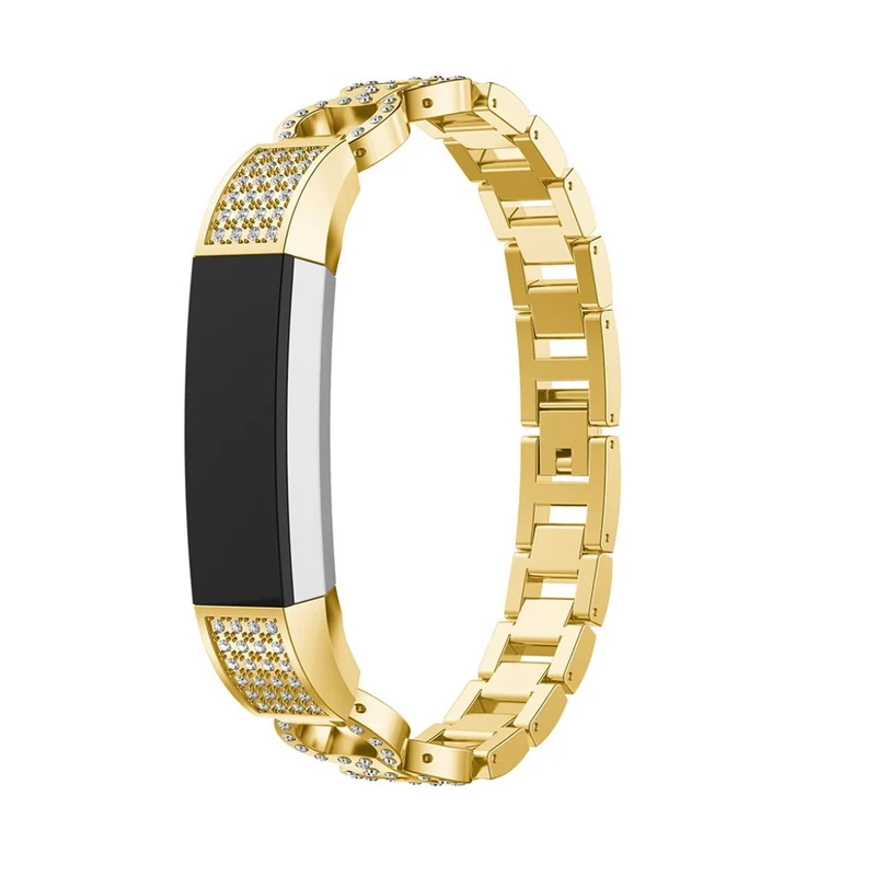 Sehr elegant Fitbit Alta HR Metall und Strass armband