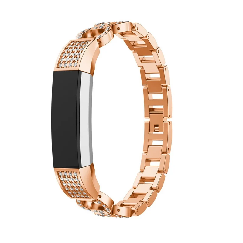 Sehr elegant Fitbit Alta HR Metall und Strass armband
