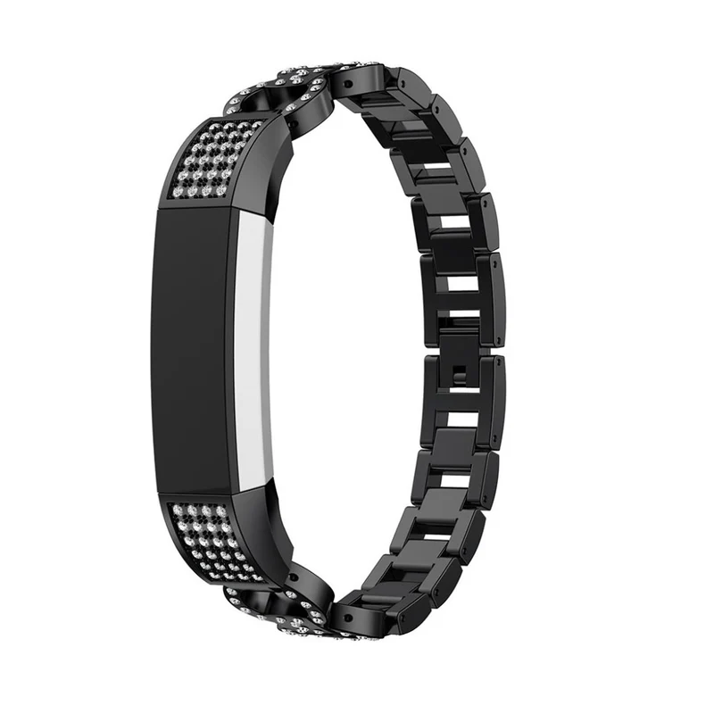 Sehr elegant Fitbit Alta HR Metall und Strass armband
