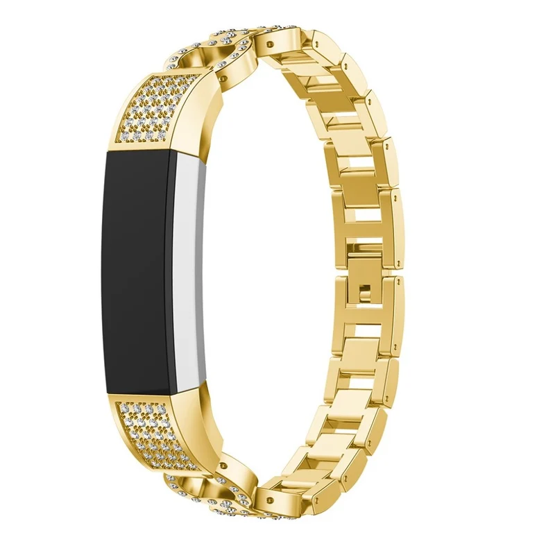 Sehr elegant Fitbit Alta HR Metall und Strass armband