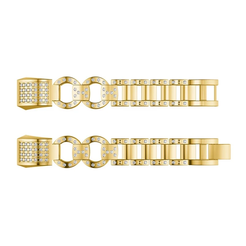 Sehr elegant Fitbit Alta HR Metall und Strass armband