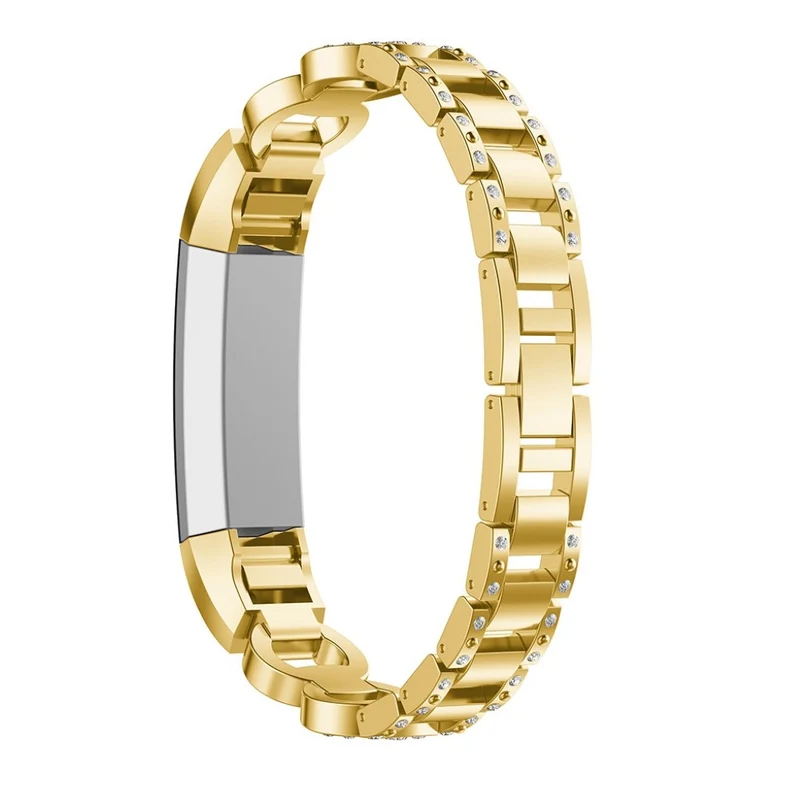 Sehr elegant Fitbit Alta HR Metall und Strass armband