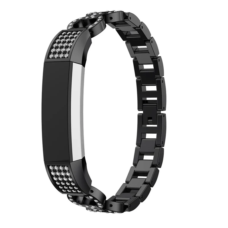 Sehr elegant Fitbit Alta HR Metall und Strass armband
