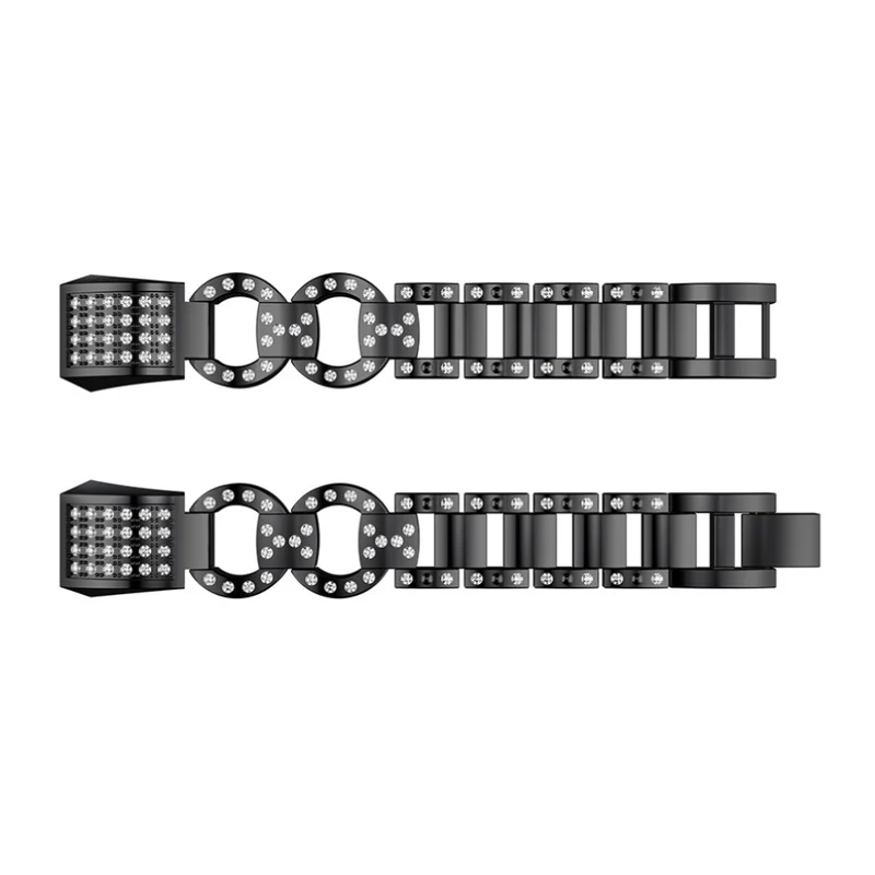 Sehr elegant Fitbit Alta HR Metall und Strass armband
