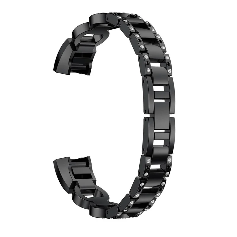 Sehr elegant Fitbit Alta HR Metall und Strass armband