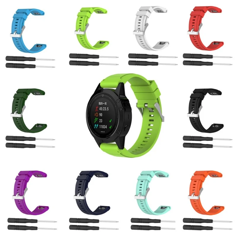 Garmin Fenix 5X / Garmin Tactix Charlie Silikon / TPU armband