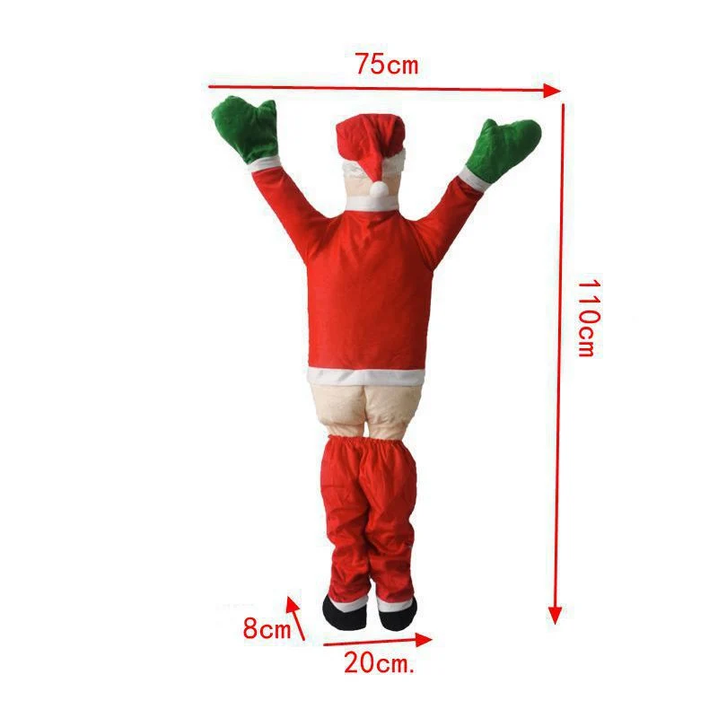 Aufblasbarer Weihnachtsmann mit beweglichen Armen