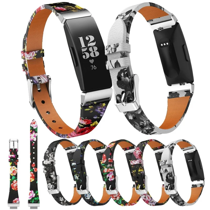 Bemerkenswert reizvoll Fitbit Inspire Echtes Leder armband