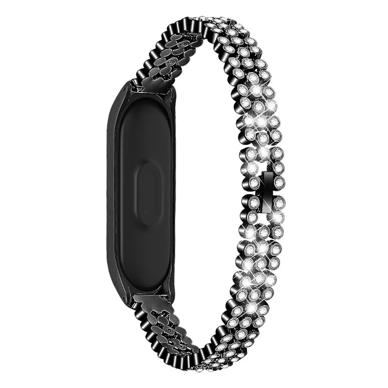 Xiaomi Mi Band 3 / Xiaomi Mi Smart Band 4 Metall und Strass armband