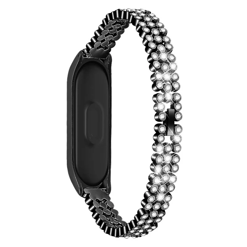 Xiaomi Mi Band 3 / Xiaomi Mi Smart Band 4 Metall und Strass armband