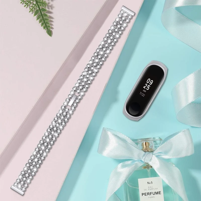 Xiaomi Mi Band 3 / Xiaomi Mi Smart Band 4 Metall und Strass armband