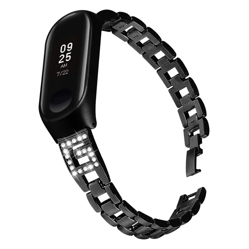 Xiaomi Mi Band 3 / Xiaomi Mi Smart Band 4 Metall und Strass armband