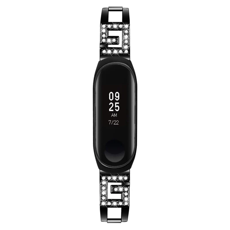 Xiaomi Mi Band 3 / Xiaomi Mi Smart Band 4 Metall und Strass armband