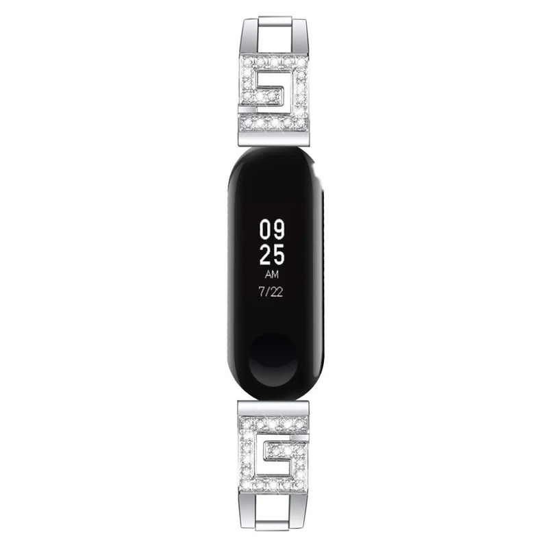 Xiaomi Mi Band 3 / Xiaomi Mi Smart Band 4 Metall und Strass armband