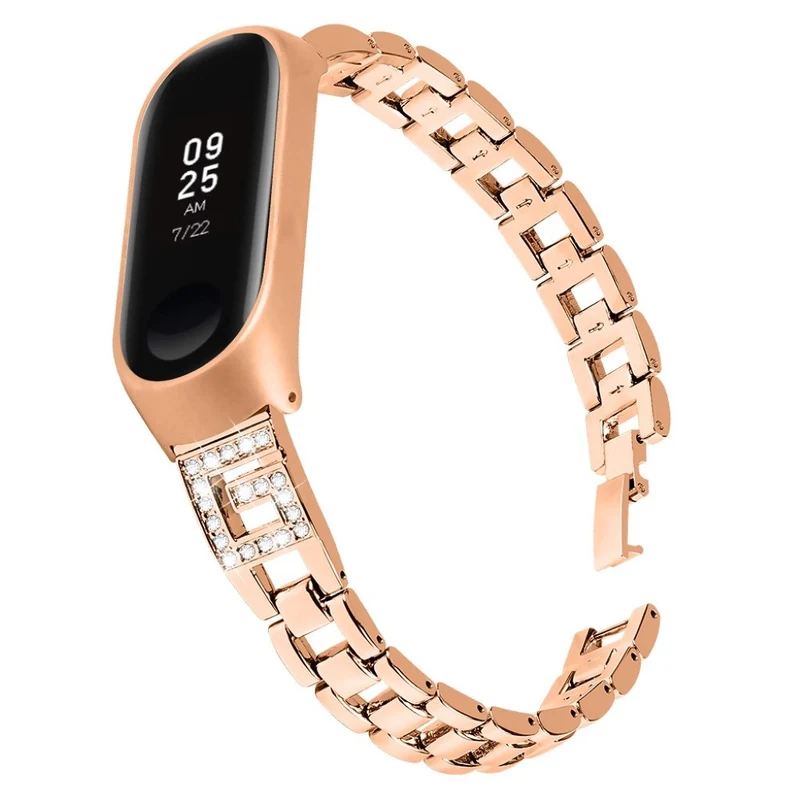 Xiaomi Mi Band 3 / Xiaomi Mi Smart Band 4 Metall und Strass armband