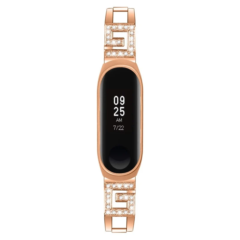 Xiaomi Mi Band 3 / Xiaomi Mi Smart Band 4 Metall und Strass armband