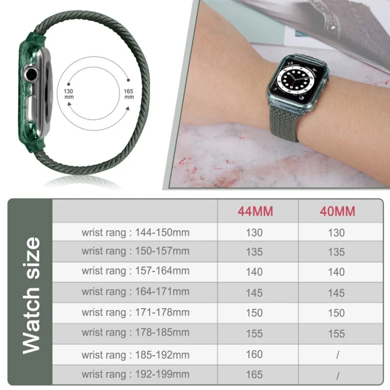 Exquisit Universell Apple Textil / Nylon armband - Größe: S