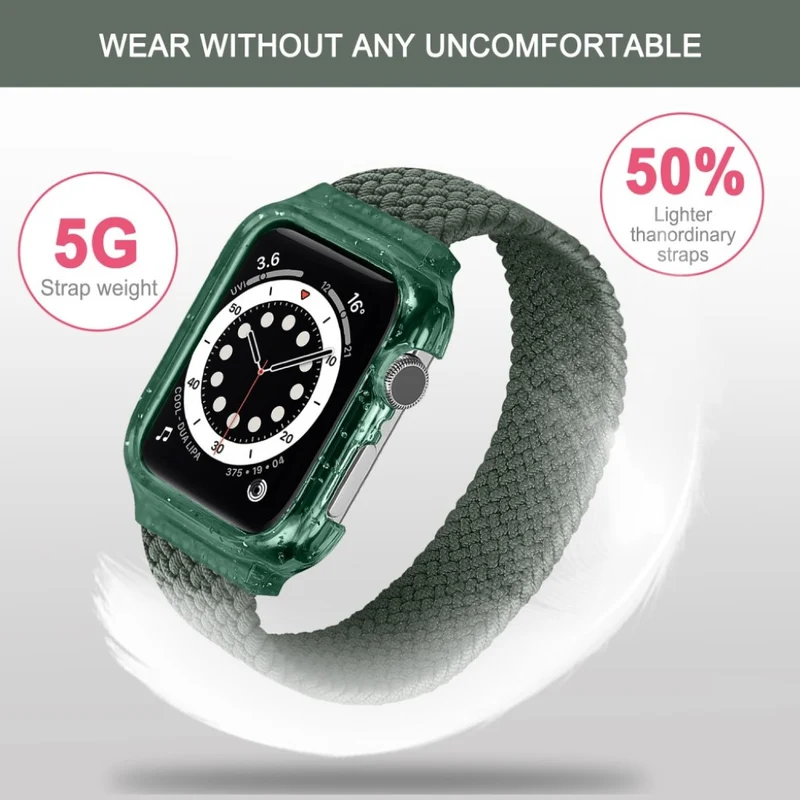 Exquisit Universell Apple Textil / Nylon armband - Größe: S