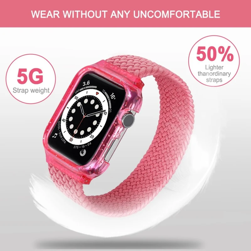 Exquisit Universell Apple Textil / Nylon armband - Größe: S