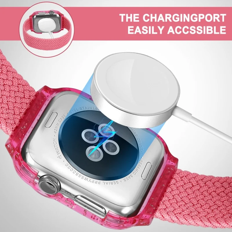 Exquisit Universell Apple Textil / Nylon armband - Größe: S