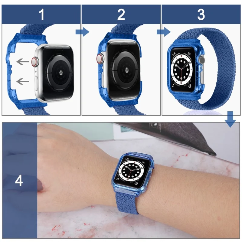 Exquisit Universell Apple Textil / Nylon armband - Größe: S