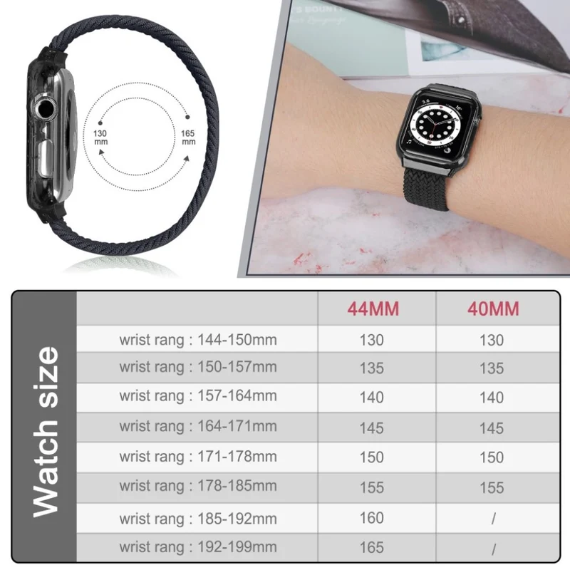 Exquisit Universell Apple Textil / Nylon armband - Größe: S