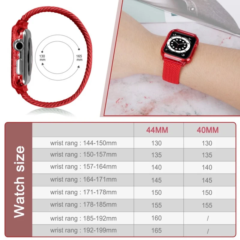 Exquisit Universell Apple Textil / Nylon armband - Größe: S