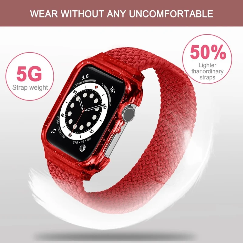 Exquisit Universell Apple Textil / Nylon armband - Größe: S
