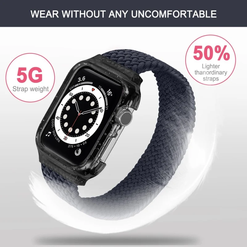 Exquisit Universell Apple Textil / Nylon armband - Größe: S